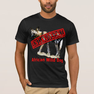 Afrikanische wilder Hundegefährdete Tierprodukte T-Shirt