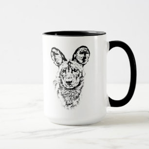 Afrikanische wilder HundeTasse - Afrika-Reihe Tasse