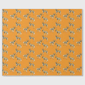 Afrikanische Wildhunde Geschenkpapier (Flach)