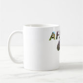 Afrikanische Wildlife Continent Africa Collage Kaffeetasse (Links)