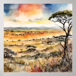 Afrikanische Wildnis enthüllt Poster