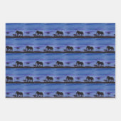 Afrikanische Wildtiere Geschenkpapier Set (Vorderseite)
