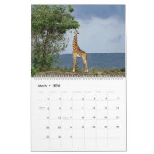 Afrikanische Wildtiere Kalender (Mär 2026)