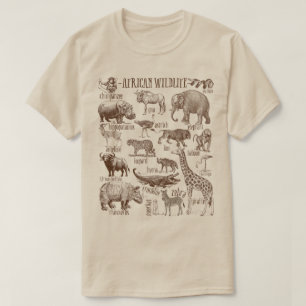 Afrikanische Wildtiergruppe  T-Shirt