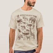 Afrikanische Wildtiergruppe T-Shirt (Vorderseite)