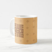 Afrikanische Wissens-Kaffee-Tasse Kaffeetasse (Vorderseite Links)