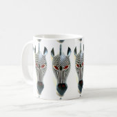 Afrikanische Zebra-Masken-Tasse Kaffeetasse (Vorderseite Links)