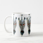 Afrikanische Zebra-Masken-Tasse Kaffeetasse (Links)