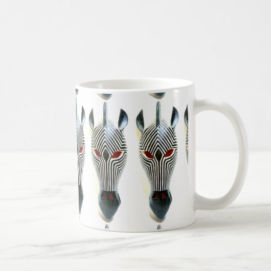 Afrikanische Zebra-Masken-Tasse Kaffeetasse (Rechts)
