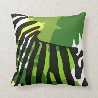 Afrikanische Zebra-Silhouette Kissen