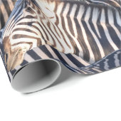 Afrikanische Zebra-wild lebende Tiere Geschenkpapier (Rolleneckpunkt)
