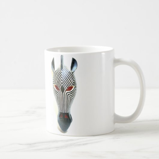 Afrikanische Zebramaske-Tasse Kaffeetasse (Rechts)