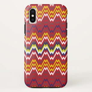 Afrikanische Zickzack-Zickzack Webart-gestreiftes Case-Mate iPhone Hülle