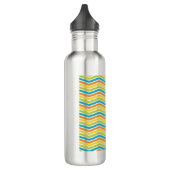 Afrikanische Zigzag Muster Wasserflasche | Vibrant Edelstahlflasche (Links)