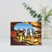 Afrikanische Zuhause Postkarte (Stehend Vorderseite)