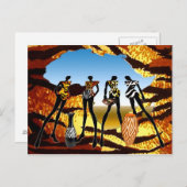 Afrikanische Zuhause Postkarte (Vorne/Hinten)