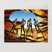 Afrikanische Zuhause Postkarte (Vorderseite)