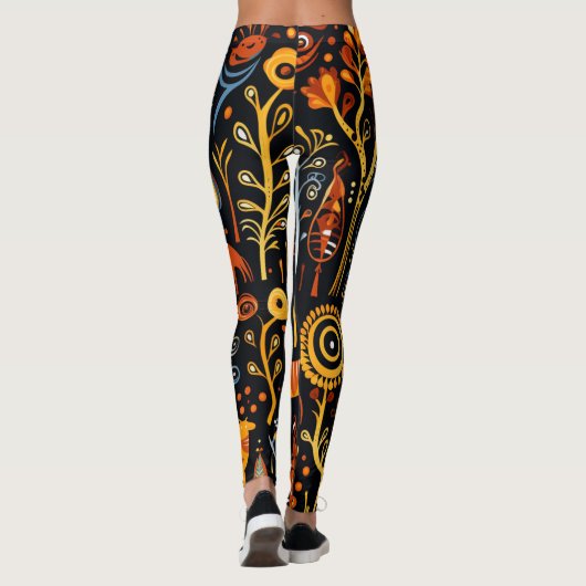 Afrikanischem Flair Leggings (Rückseite)