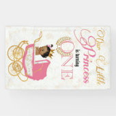 Afrikanischer 1. Geburtstag Prinzessin-Elegant Banner (Horizontal)