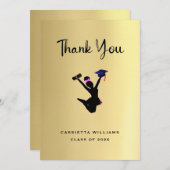 Afrikanischer Abschluss Dankeskarte (Vorne/Hinten)