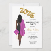 Afrikanischer Abschluss Einladung (Vorderseite)