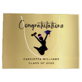 Afrikanischer Abschluss Große Geschenktüte (Rückseite)