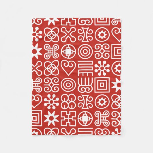 Afrikanischer Adinkra Fleecedecke (Vorderseite)