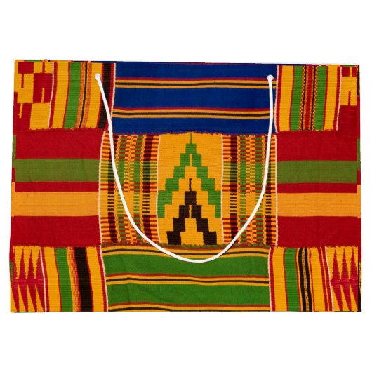 Afrikanischer Adinkra Große Geschenktüte (Rückseite)