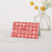 Afrikanischer Adinkra Platzkarte (Rückseite)