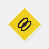 Afrikanischer Adinkra Serviette (Ecke)