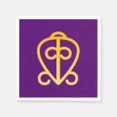 Afrikanischer Adinkra Serviette (Vorderseite)