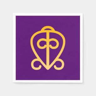Afrikanischer Adinkra Serviette