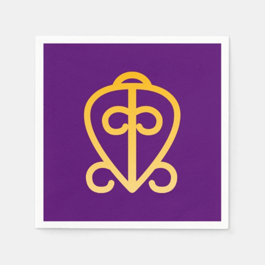 Afrikanischer Adinkra Serviette (Vorderseite)