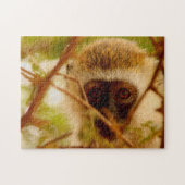 Afrikanischer Affe. Puzzle (Horizontal)