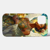 Afrikanischer Amerikaner Angel Goddess Fantasy Art Case-Mate iPhone Hülle (Rückseite (Horizontal))