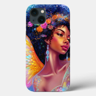 Afrikanischer Amerikaner Angel Lady Fantasy Art Case-Mate iPhone Hülle