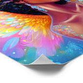 Afrikanischer Amerikaner Angel Lady Fantasy Art Poster (Ecke)