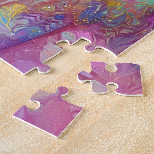 Afrikanischer Amerikaner Angel Lady Fantasy Art Puzzle (Seite)