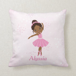 Afrikanischer Amerikaner Beautiful Ballerina Throw Kissen