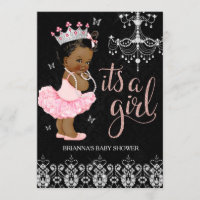Afrikanischer Amerikaner Diamond Princess Girl Bab
