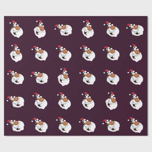 Afrikanischer Amerikaner - die Naughty-Liste Geschenkpapier (Flach)