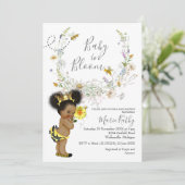 Afrikanischer Amerikaner - Einladung zur Wildblume (Stehend Vorderseite)