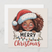 Afrikanischer Amerikaner froh Weihnachten Afrikani (Vorne/Hinten)