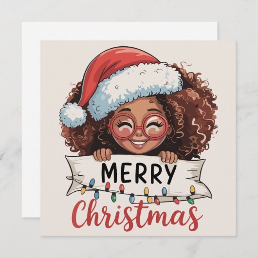 Afrikanischer Amerikaner froh Weihnachten Afrikani (Vorne/Hinten)