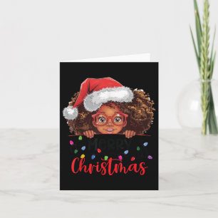 Afrikanischer Amerikaner froh Weihnachten Afrikani Karte