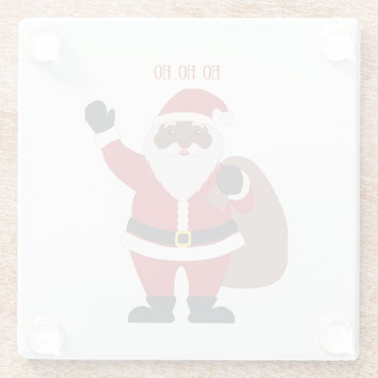 Afrikanischer Amerikaner Glasuntersetzer (Rückseite)