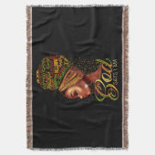 Afrikanischer Amerikaner Gott sagt, ich sei schwar Decke (Vorderseite Vertikal)