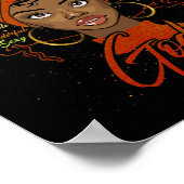 Afrikanischer Amerikaner Gott sagt, ich sei schwar Poster (Ecke)