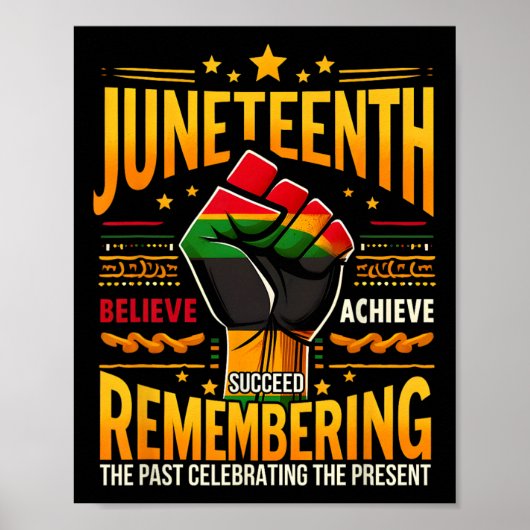 Afrikanischer Amerikaner Melanin Juneteenth: Erinn Poster (Vorne)
