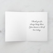 Afrikanischer Amerikaner mit Balloons Galantines D Karte (Innenseite)